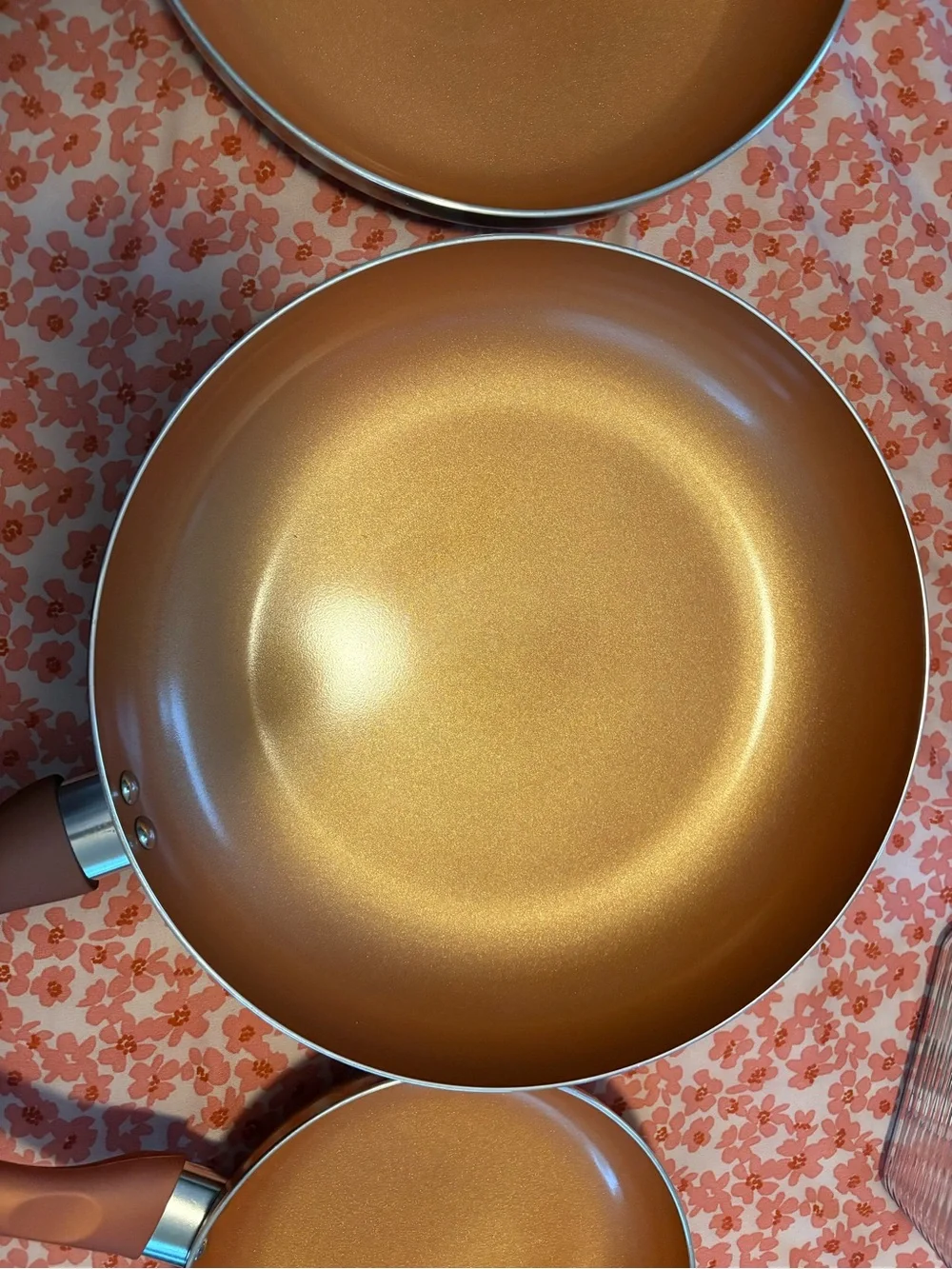 Copper Nonstick Frying Pan Set - 3-Piece